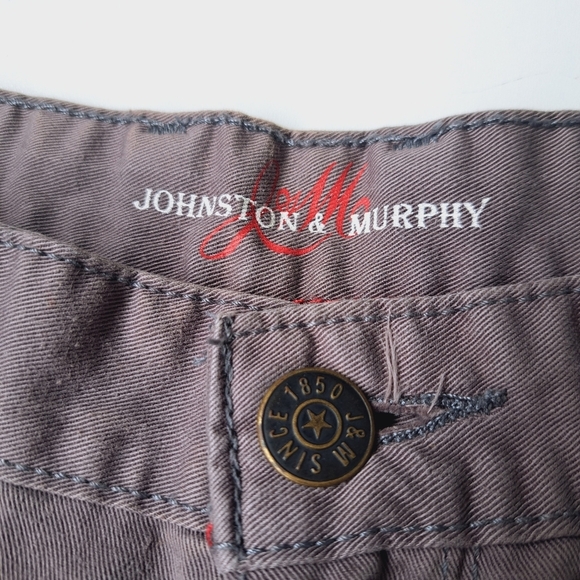 JOHNSTON MURPHY‎ est 1850 gray men's trousers size 33×30 100% cotton See Photos. - Picture 5 of 12